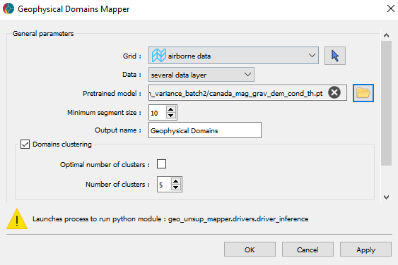 Geophysical Domain Mapper Interface