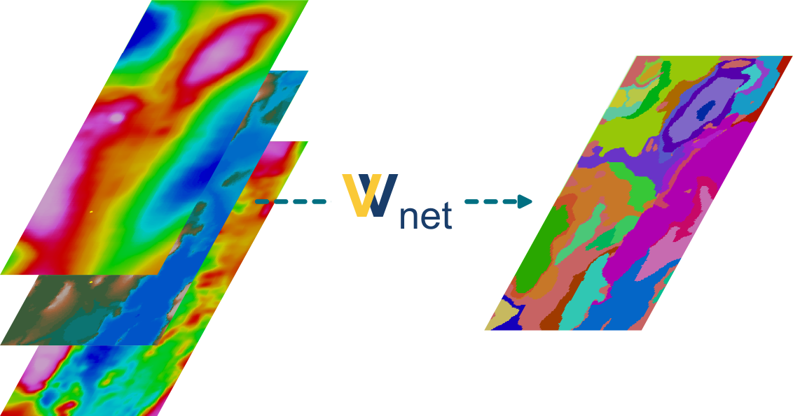 Example of Geophysical Domains detected by the application